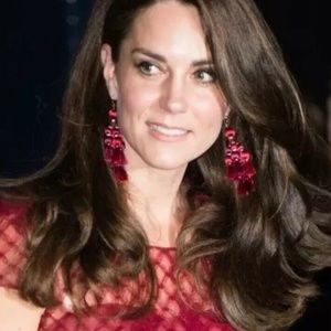 NWT Kate Spade Pretty Poms Tassel SUMAC Red